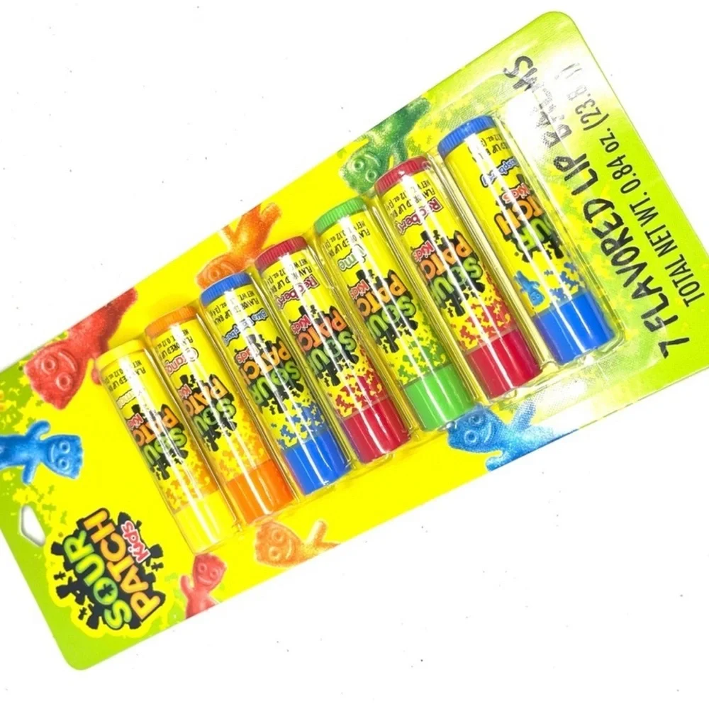Sour patch kids. Flavored Lip Balms - 7 Pack